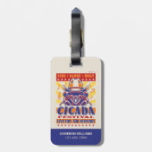 Cicada Country Music Festival Bagagelabel (Achterkant verticaal)