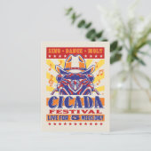 Cicada Country Music Festival Briefkaart (Staand voorkant)