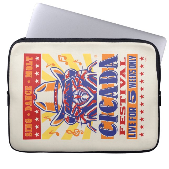 Cicada Country Music Festival Laptop Sleeve (Voorkant)