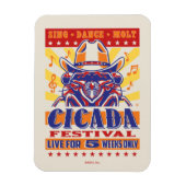 Cicada Country Music Festival Magneet (Verticaal)