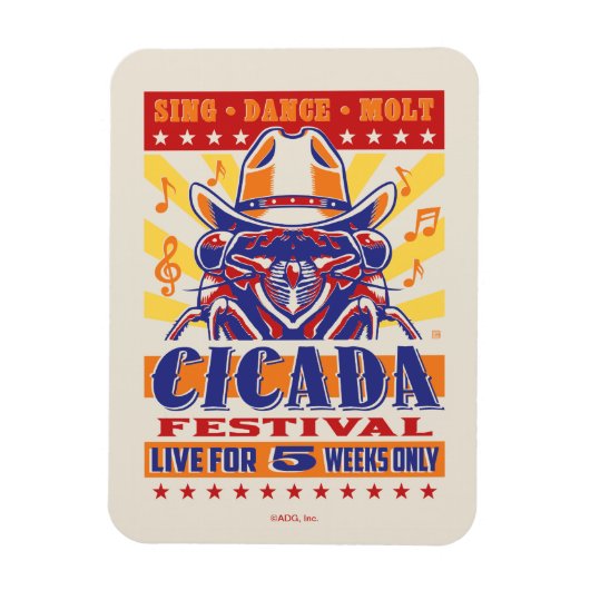 Cicada Country Music Festival Magneet (Verticaal)