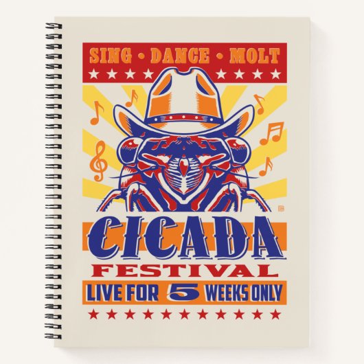 Cicada Country Music Festival Notitieboek (Voorkant)