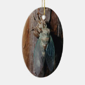 Cicada droogt zijn vleugels keramisch ornament (Rechts)