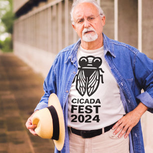 Cicada Fest Aangepaste tekst en kleur T-shirt