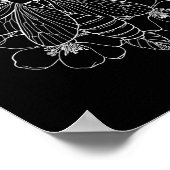 Cicada Flowers Insect Bug Tattoo Artist NL Poster (Hoek)