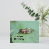Cicada Foto Verjaardag Briefkaart (Staand voorkant)