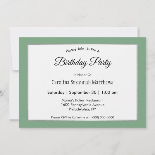 Cicada Foto Verjaardag Kaart (Achterkant)