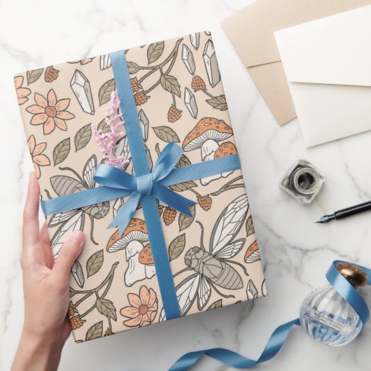 Cicada in het bos cadeaupapier (Geschenken)