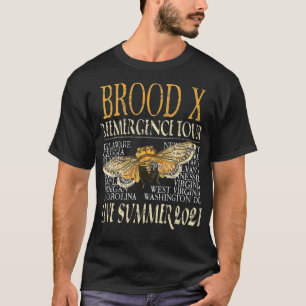 Cicada Insect 17 jaar Brood X Great Eastern Brood T-shirt