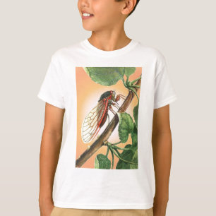 Cicada Insect Illustration Art T-shirt