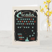 Cicada Invada Kaart (Gele Bloem)