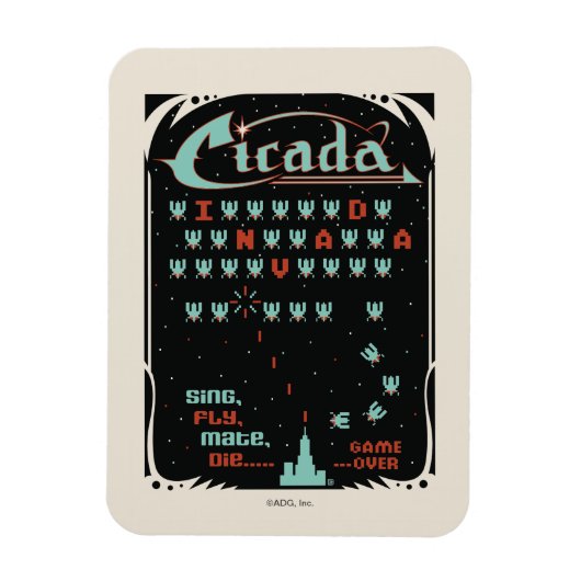Cicada Invada Magneet (Verticaal)