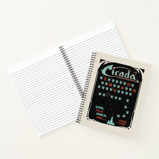 Cicada Invada Notitieboek (Binnen)