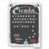 Cicada Invada Sticker (Voorkant)