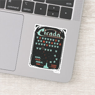 Cicada Invada Sticker