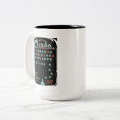 Cicada Invada Tweekleurige Koffiemok (Voorkant links)