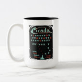 Cicada Invada Tweekleurige Koffiemok (Links)