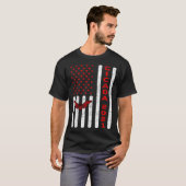 Cicada Invasion 2021 Insect Brood X American Flag T-shirt (Voorkant volledig)