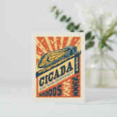 Cicada Invasion 2024 Brief Pers Briefkaart (Staand voorkant)