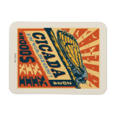 Cicada Invasion 2024 Brief Pers Magneet (Horizontaal)