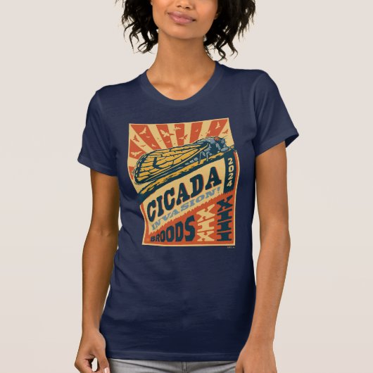 Cicada Invasion 2024 Brief Pers T-shirt (Voorkant)