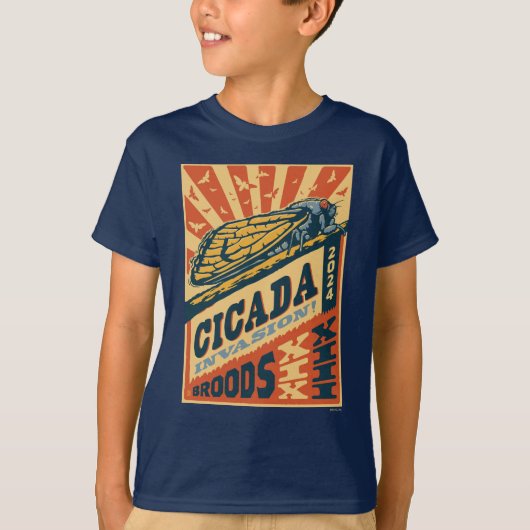 Cicada Invasion 2024 Brief Pers T-shirt (Voorkant)