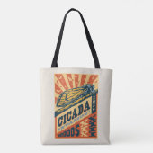 Cicada Invasion 2024 Brief Pers Tote Bag (Achterkant)