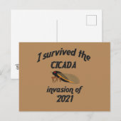 Cicada Invasion Briefkaart (Voorkant / Achterkant)