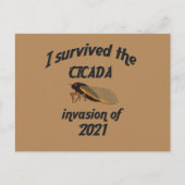 Cicada Invasion Briefkaart (Voorkant)