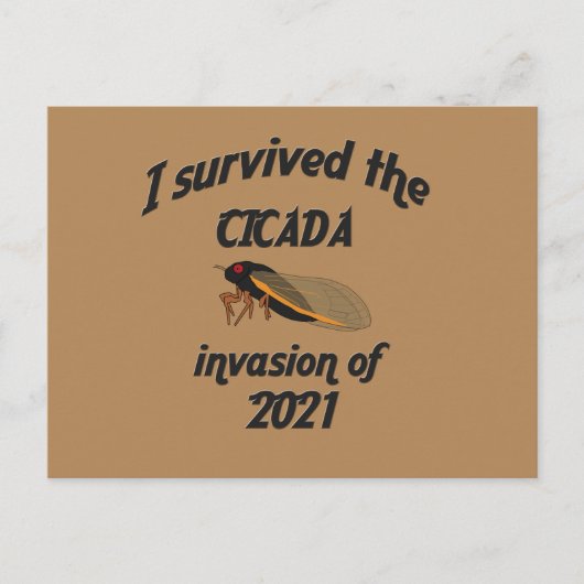Cicada Invasion Briefkaart (Voorkant)