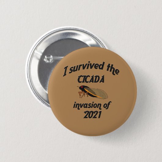 Cicada Invasion Ronde Button 5,7 Cm (Voorkant /achterkant)