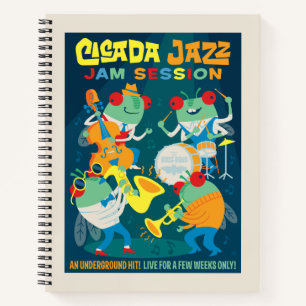Cicada Jazz Jam Sessie Notitieboek