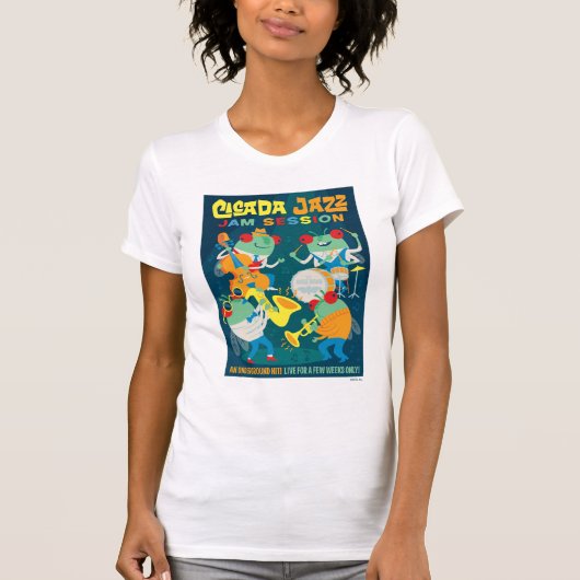 Cicada Jazz Jam Sessie T-shirt (Voorkant)