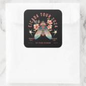 Cicada Lover Cicada Fest 2024 Broods XIX & XIII Vierkante Sticker (Tas)