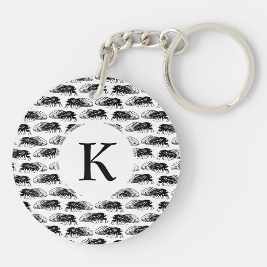 Cicada - Magicada - Emergence Elegant Pattern Sleutelhanger (Achterkant)