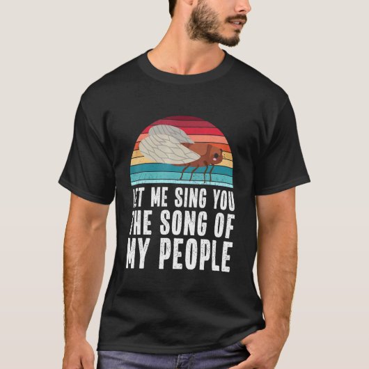 Cicada Meme Brood X Quote T-shirt (Voorkant)