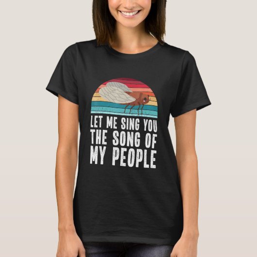 Cicada Meme Brood X Quote T-shirt (Voorkant)