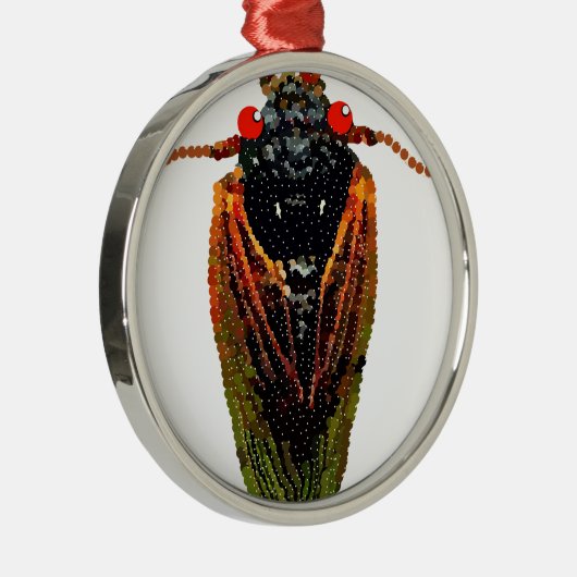Cicada Metalen Ornament (Rechts)