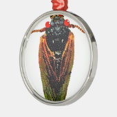 Cicada Metalen Ornament (Links)
