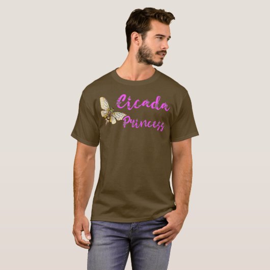Cicada Prinses Magicada Zwerm Invasie Insect T-shirt (Voorkant volledig)