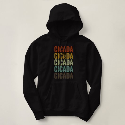 Cicada Retro Hoodie (Design voorkant)