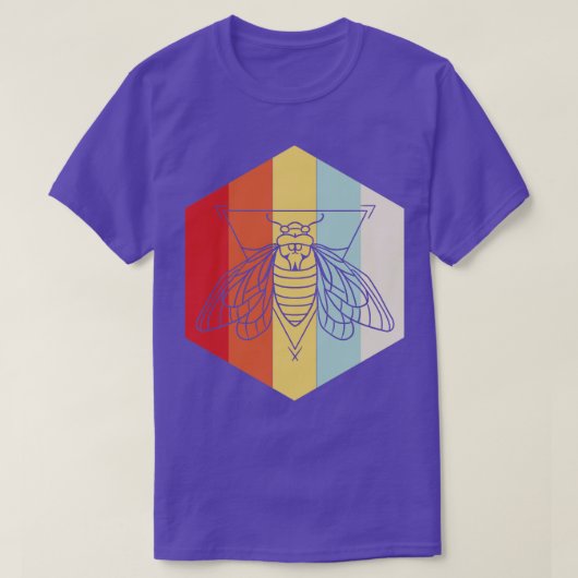 Cicada Retro T-shirt (Design voorkant)