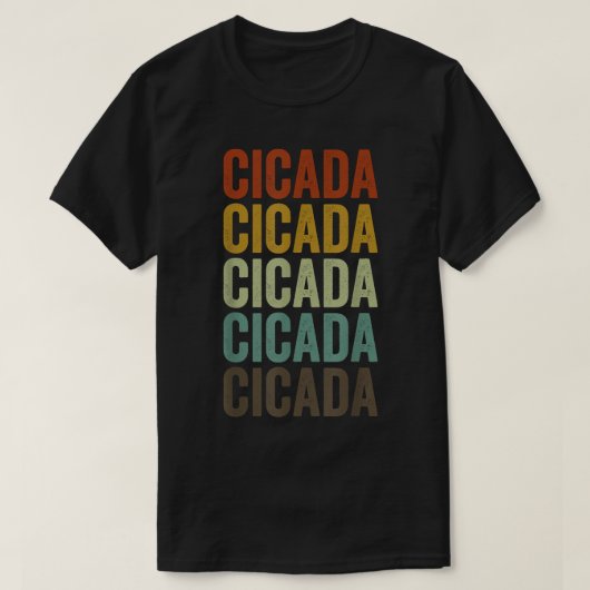 Cicada Retro T-shirt (Design voorkant)