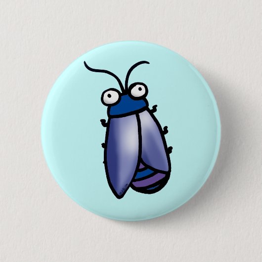 Cicada Ronde Button 5,7 Cm (Voorkant)