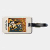 Cicada schreeuwende dame 2024 bagagelabel (Achterkant horizontaal)