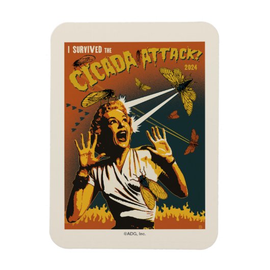 Cicada schreeuwende dame 2024 magneet (Verticaal)