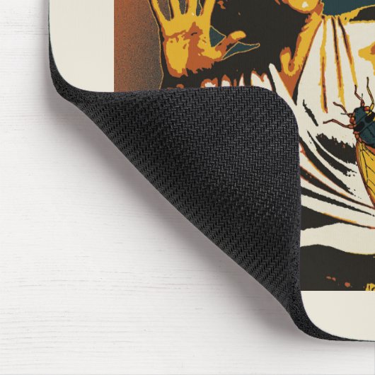 Cicada schreeuwende dame 2024 muismat (Hoek)