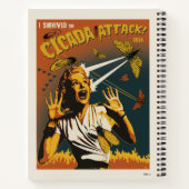 Cicada schreeuwende dame 2024 notitieboek (Achterkant)