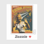 Cicada schreeuwende dame 2024 sticker (Vel)