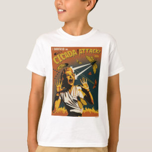 Cicada schreeuwende dame 2024 t-shirt